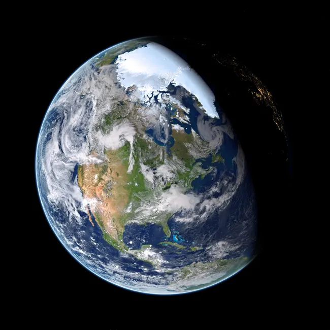 Detail International Space Station Earth Limb View Number 4