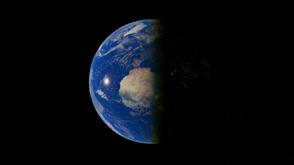 Detail International Space Station Earth Limb View Number 6