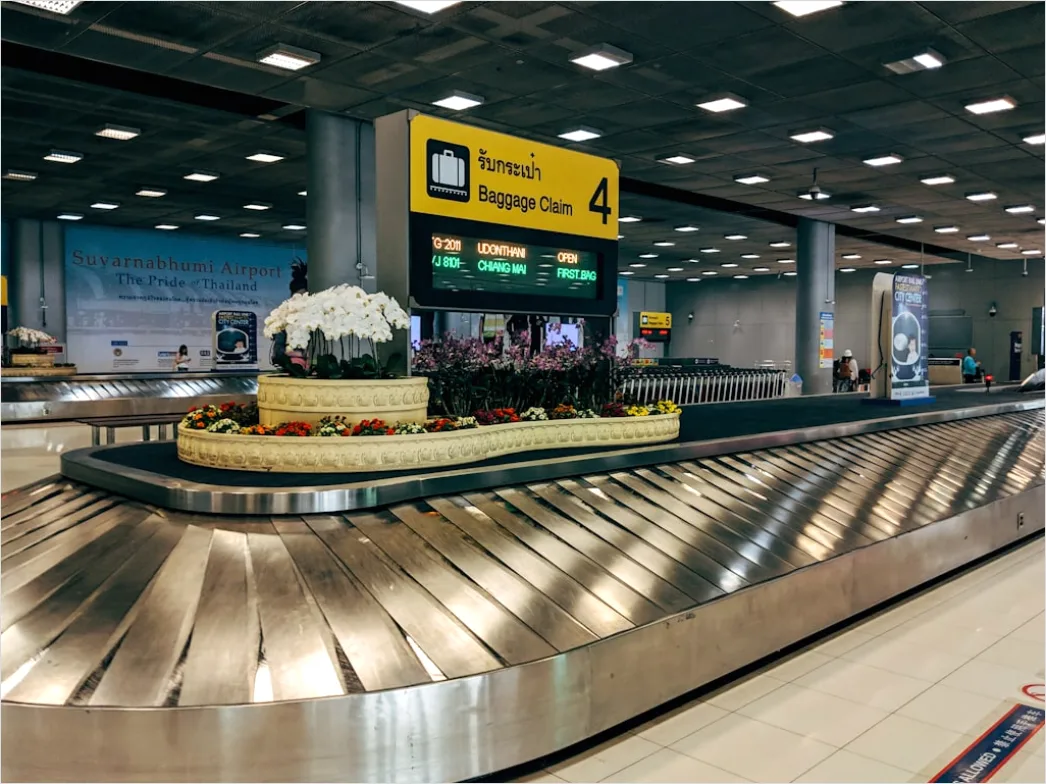 Detail Luggage Carousel Airport Baggage Claim Number 3