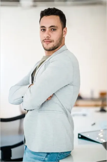 Male Entrepreneur Startup Office Portrait D440