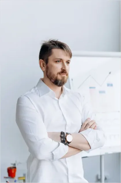 Detail Male Entrepreneur Startup Office Portrait Number 11