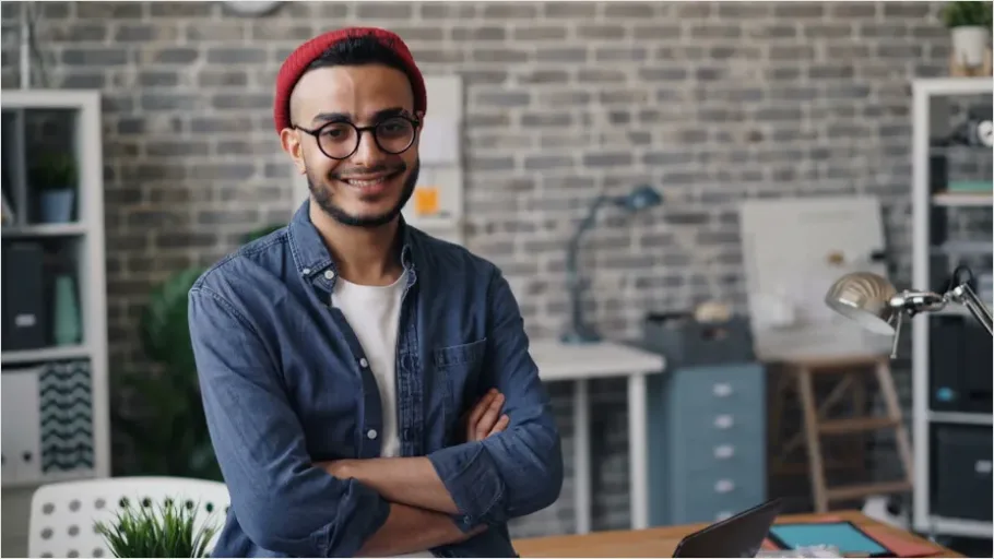 Detail Male Entrepreneur Startup Office Portrait Number 13