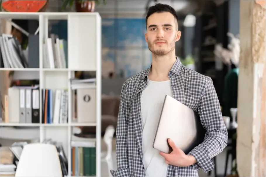 Detail Male Entrepreneur Startup Office Portrait Number 16