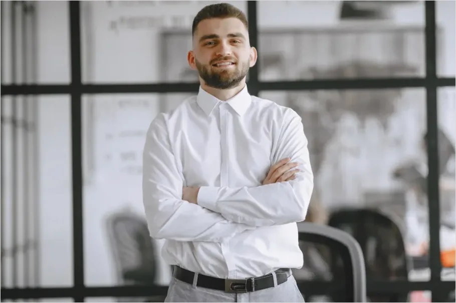 Detail Male Entrepreneur Startup Office Portrait Number 5