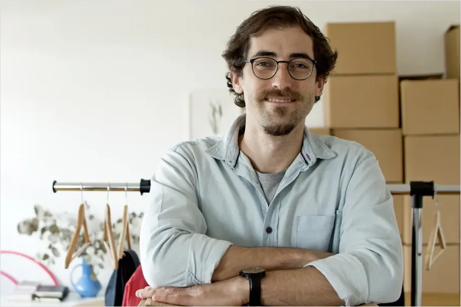 Detail Male Entrepreneur Startup Office Portrait Number 6