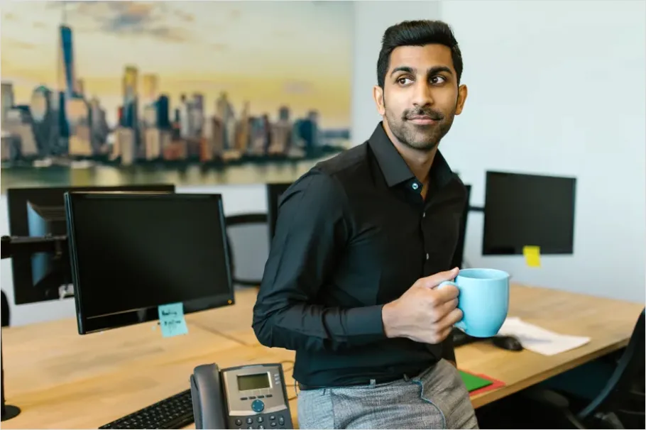 Detail Male Entrepreneur Startup Office Portrait Number 7