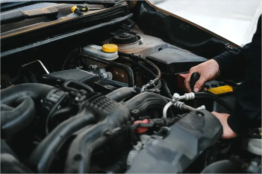 Detail Mechanic Working On Car Engine Number 2