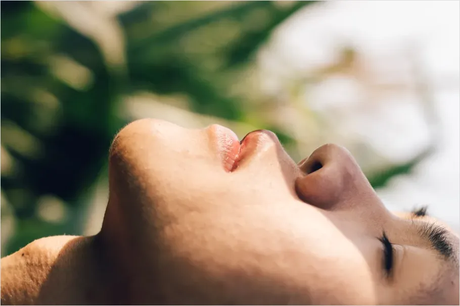 Detail Mindfulness Meditation Peaceful Face Close Up Number 14