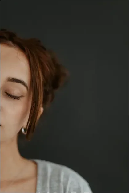 Detail Mindfulness Meditation Peaceful Face Close Up Number 3