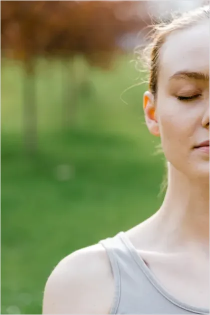 Detail Mindfulness Meditation Peaceful Face Close Up Number 10