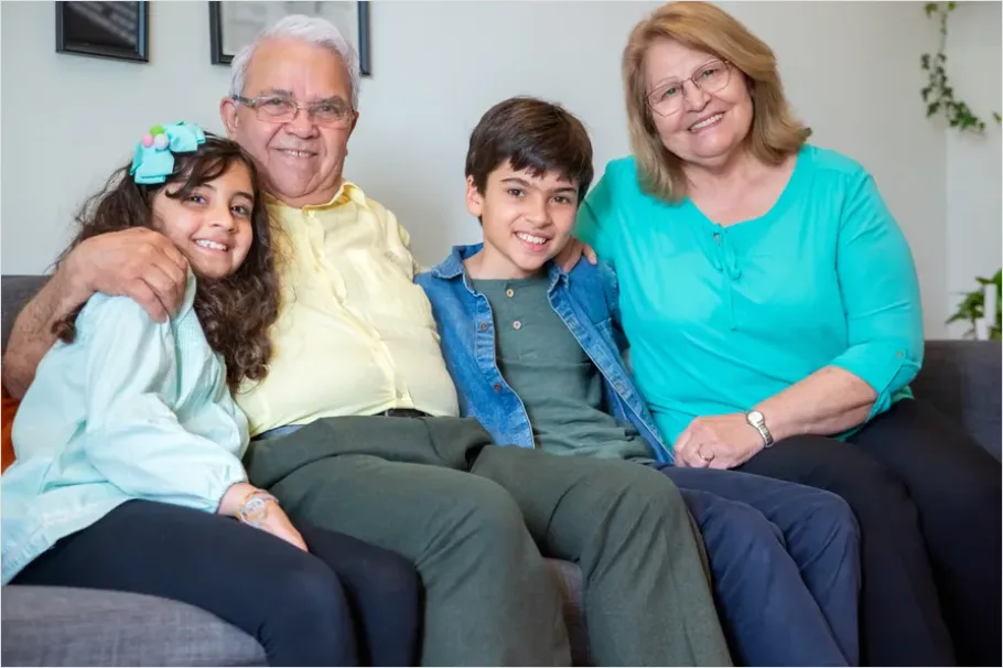 Detail Multigenerational Family Portrait At Home Number 7