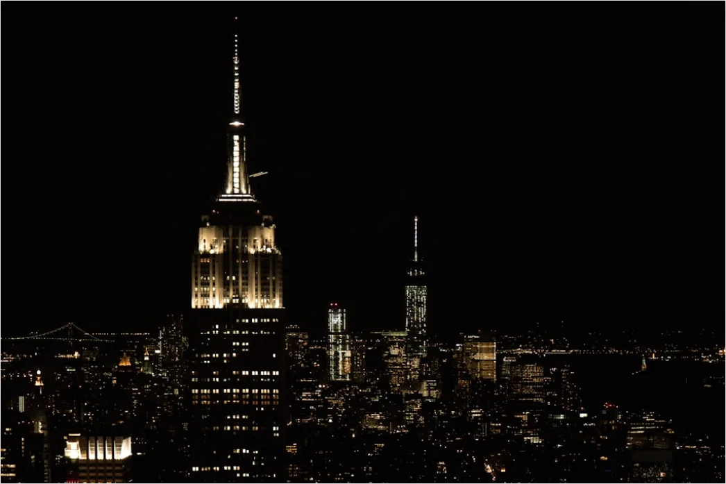 Detail New York City Skyline At Night Number 2