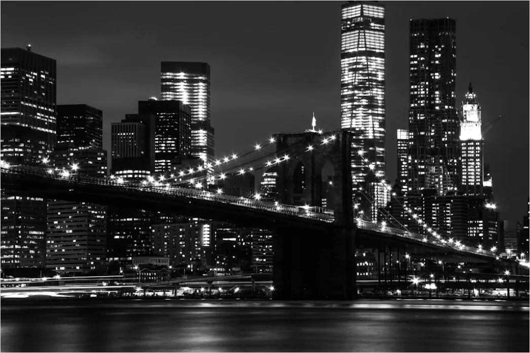 Detail New York City Skyline At Night Number 16