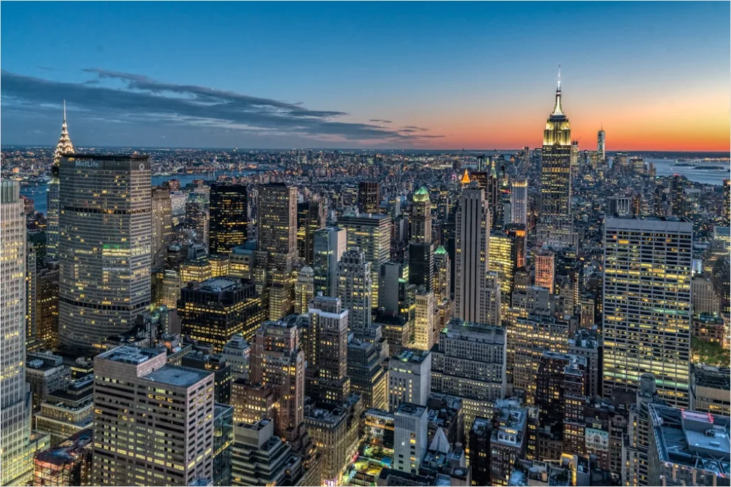 Detail New York City Skyline At Night Number 3
