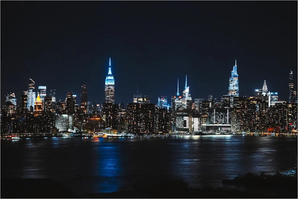 Detail New York City Skyline At Night Number 4