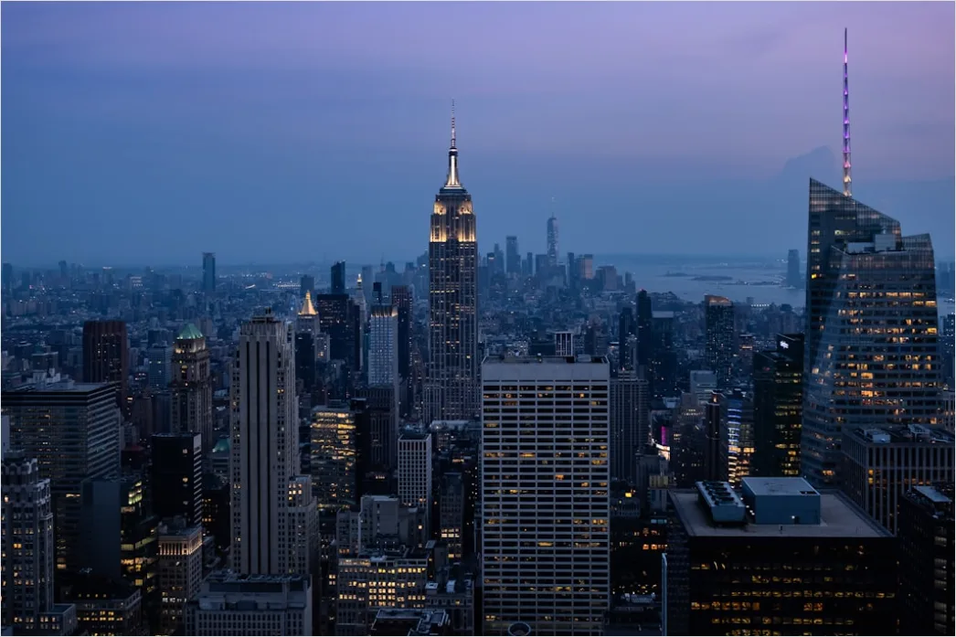 Detail New York City Skyline At Night Number 5