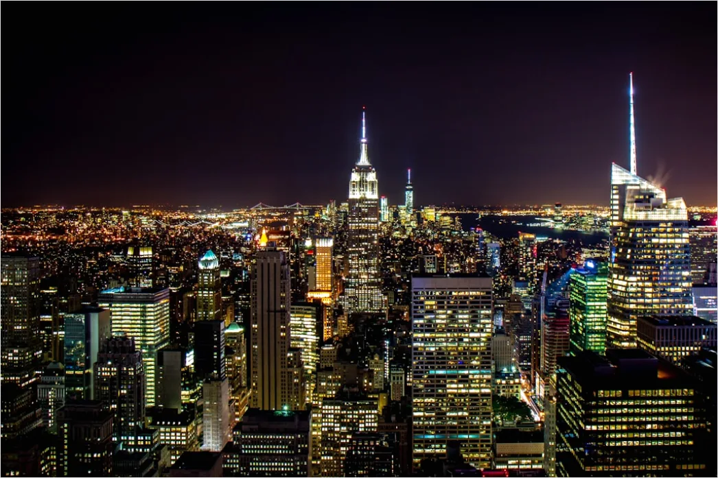Detail New York City Skyline At Night Number 7