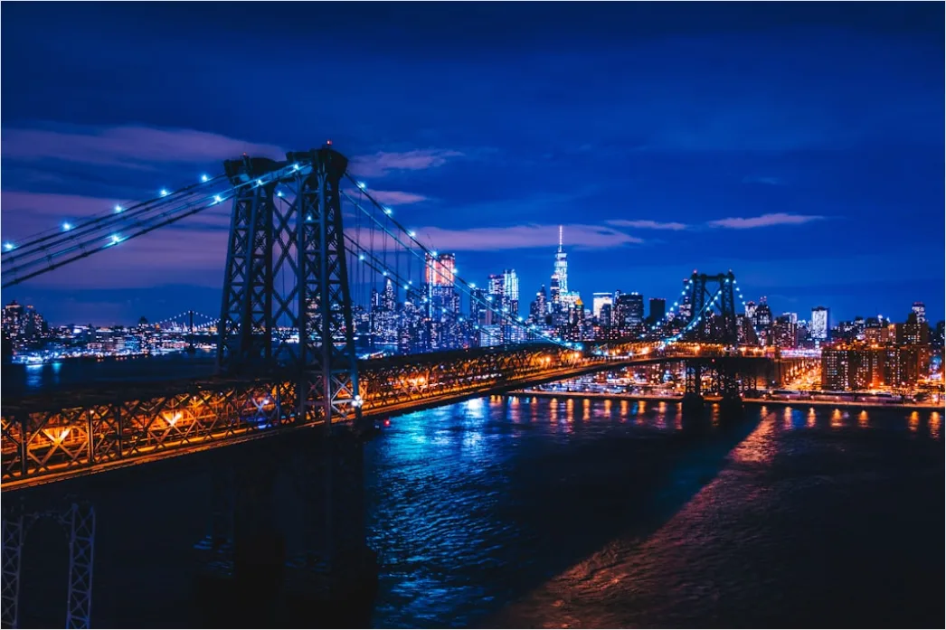 Detail New York City Skyline At Night Number 9