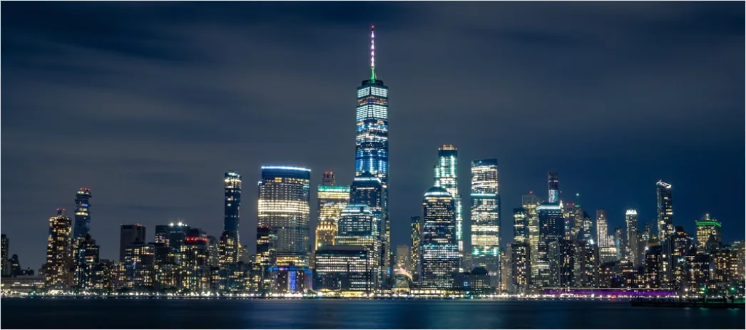Detail New York City Skyline At Night Number 10