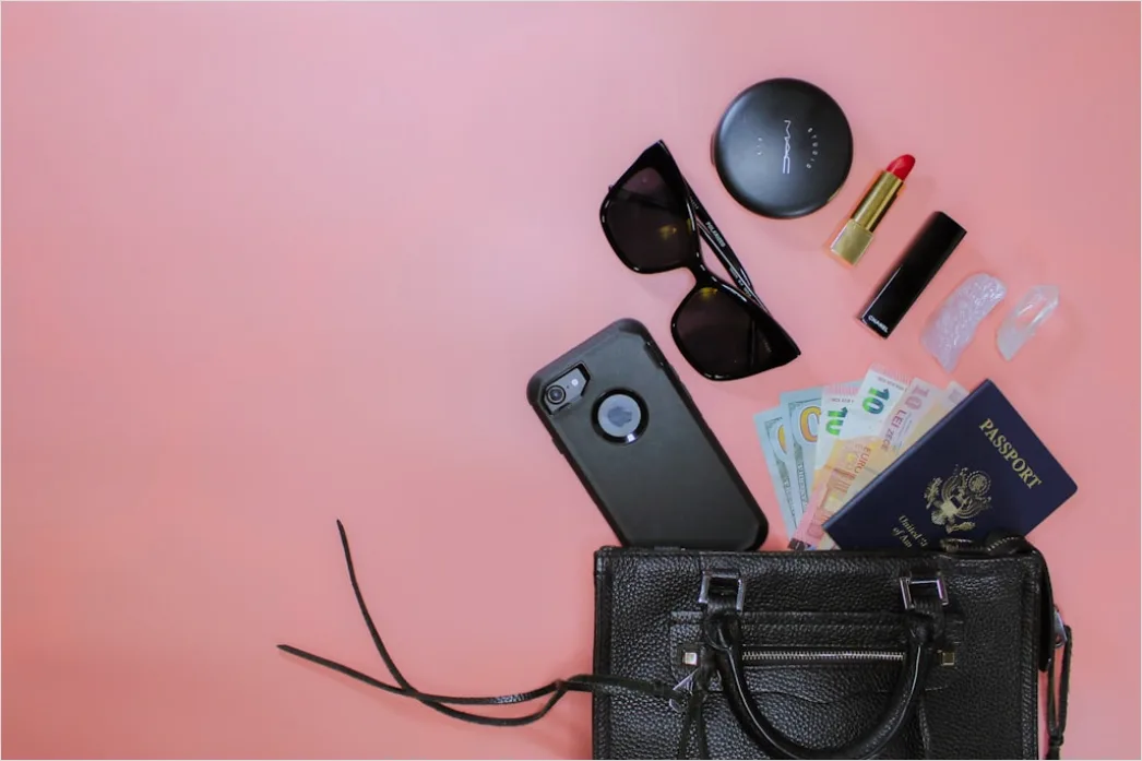 Detail Packing Suitcase Travel Essentials Flat Lay Number 2