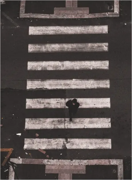 Detail Person Crossing Street Urban Lifestyle Number 15