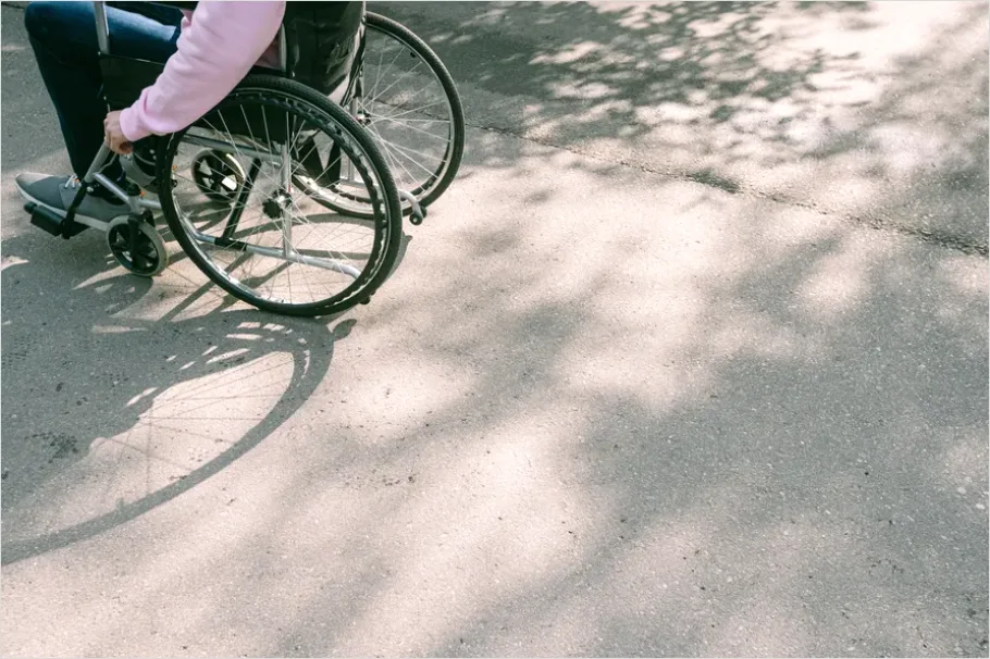 Detail Person With Disability Wheelchair Outdoors Number 12