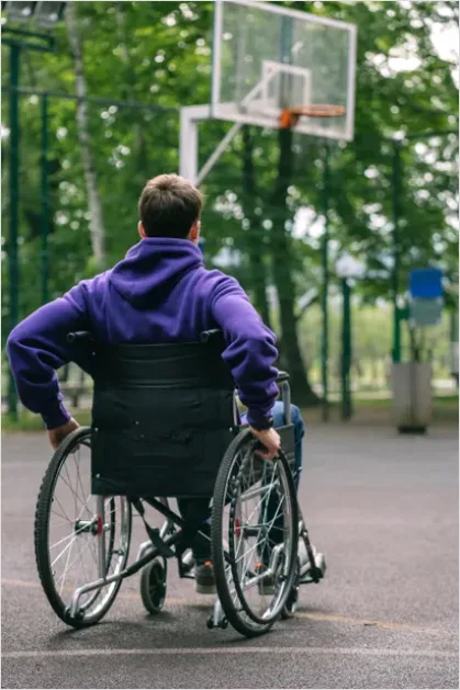 Detail Person With Disability Wheelchair Outdoors Number 14
