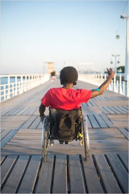 Detail Person With Disability Wheelchair Outdoors Number 16