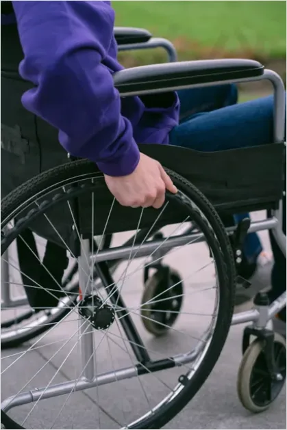 Detail Person With Disability Wheelchair Outdoors Number 3