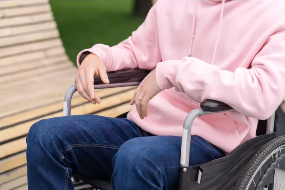 Detail Person With Disability Wheelchair Outdoors Number 5