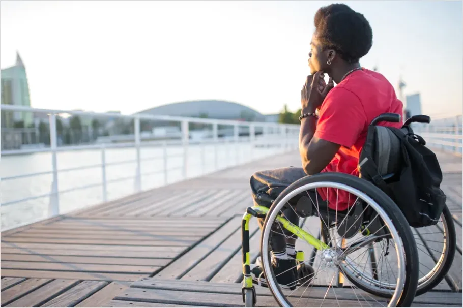 Detail Person With Disability Wheelchair Outdoors Number 8