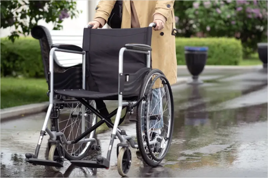 Detail Person With Disability Wheelchair Outdoors Number 9