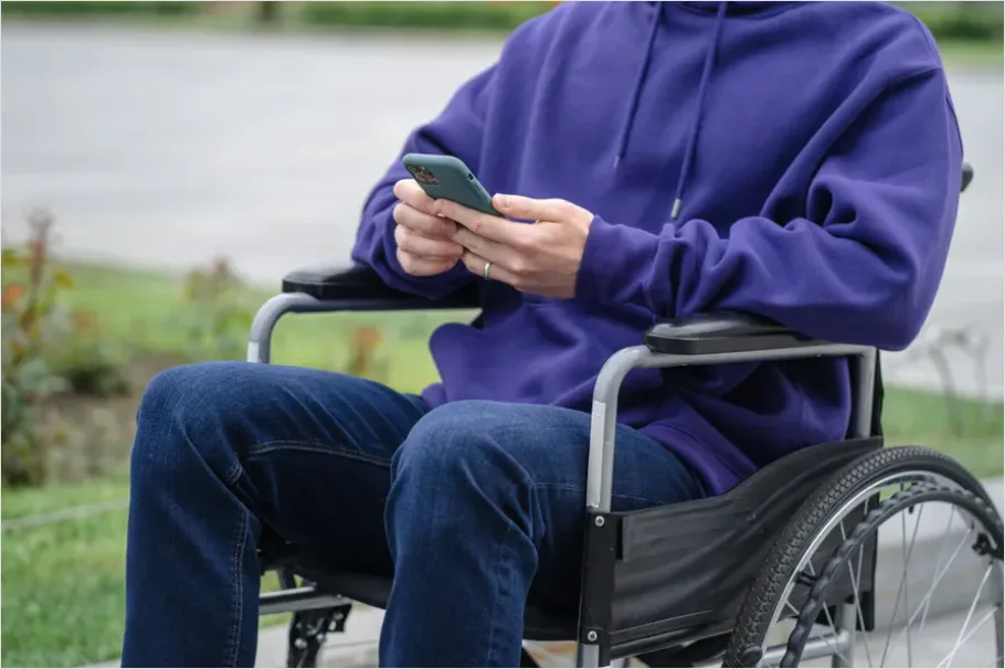 Detail Person With Disability Wheelchair Outdoors Number 10