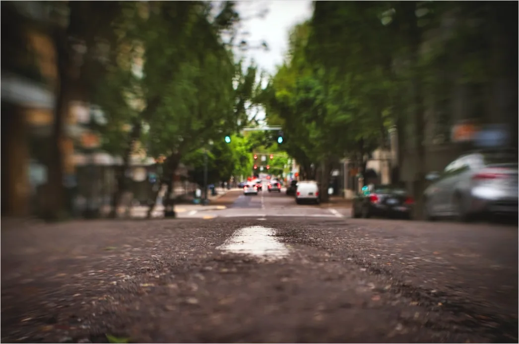 Detail Portland Downtown Rainy Street Scene Number 7