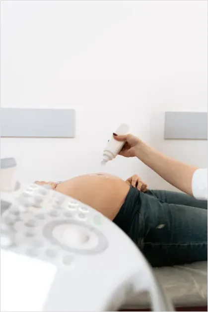 Detail Pregnant Woman Prenatal Checkup Doctor Number 15