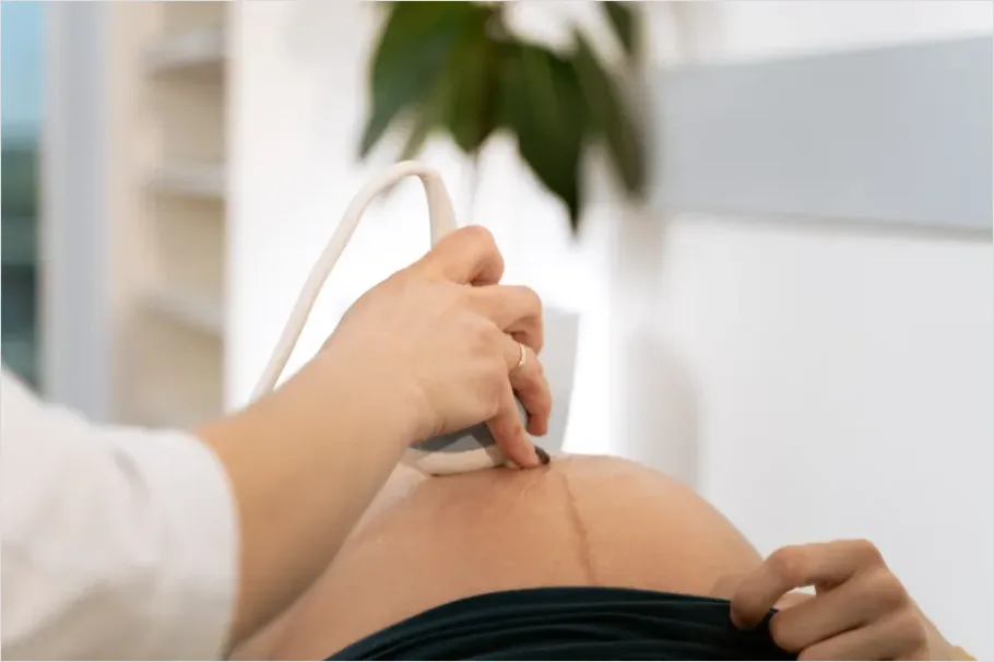 Detail Pregnant Woman Prenatal Checkup Doctor Number 16