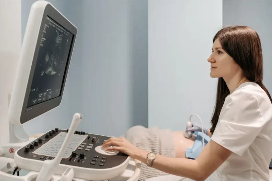 Detail Pregnant Woman Prenatal Checkup Doctor Number 4