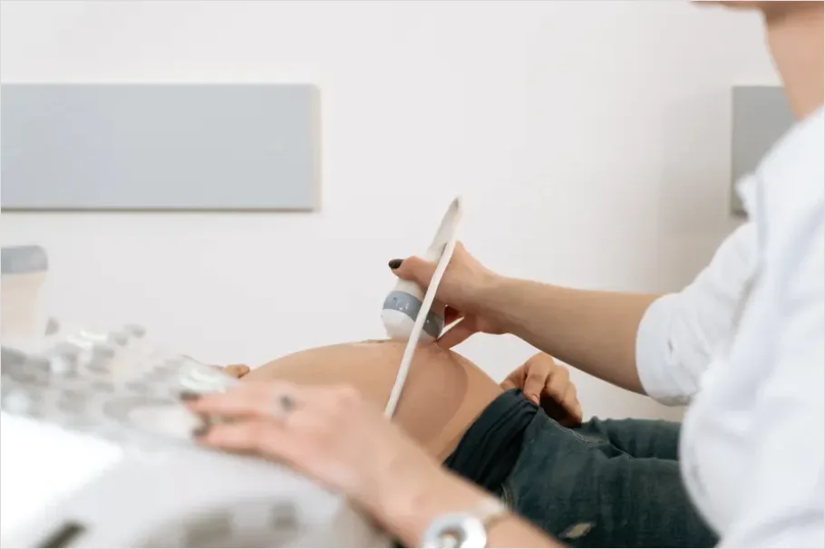 Detail Pregnant Woman Prenatal Checkup Doctor Number 9