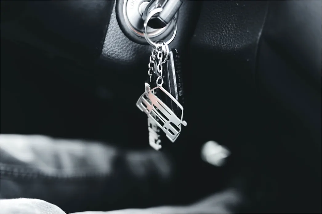 Detail Rental Car Keys Hand Close Up Number 2