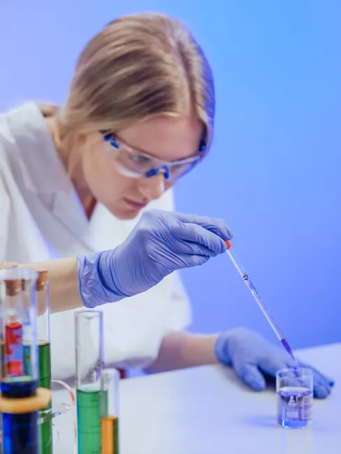 Detail Research Scientist Pipette Liquid Lab Gloves Number 9