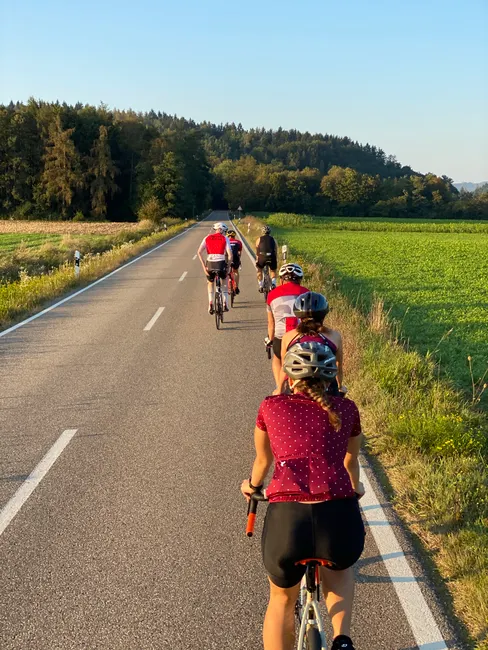 Detail Road Cycling Group Ride Peloton Number 14