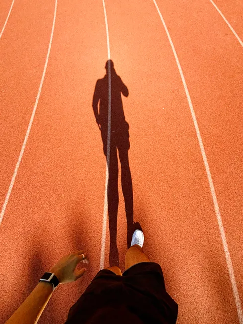 Detail Runner Silhouette Sunrise Road Training Number 10
