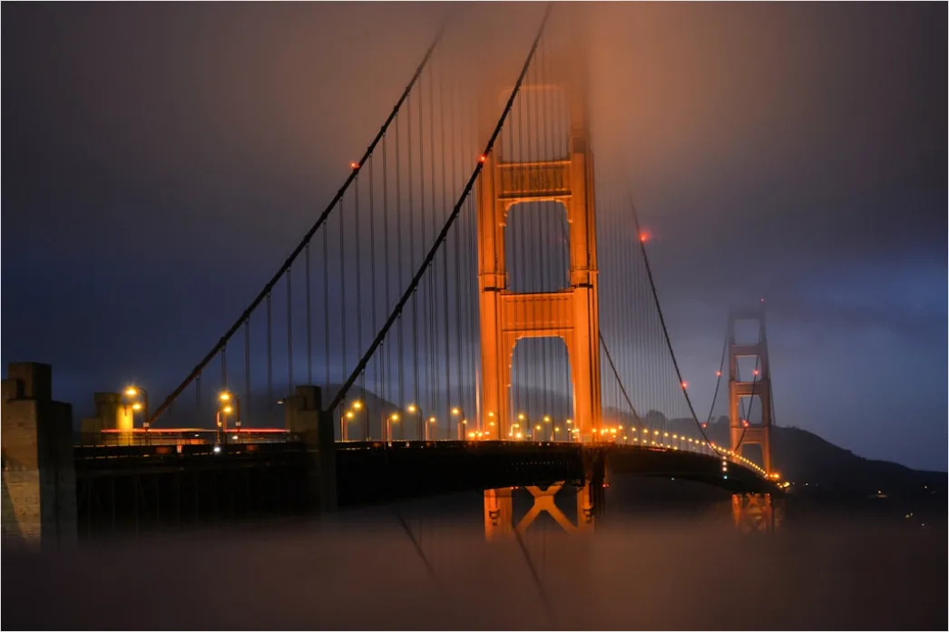 Detail San Francisco Golden Gate Bridge Fog Number 12