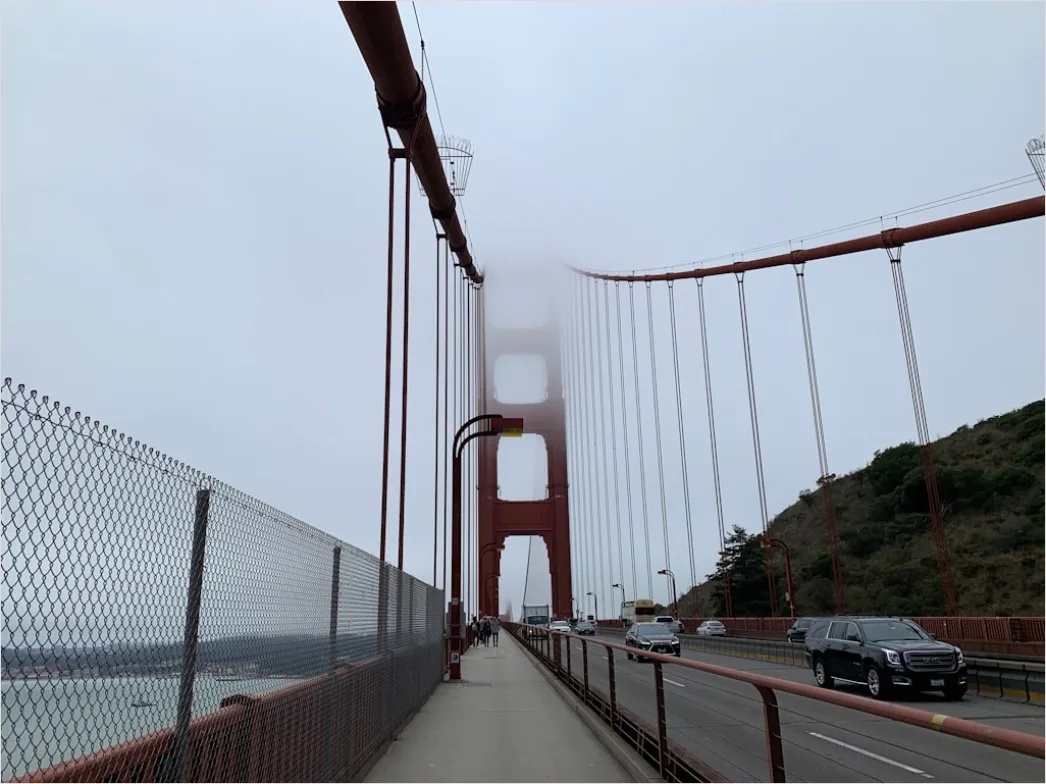 Detail San Francisco Golden Gate Bridge Fog Number 13
