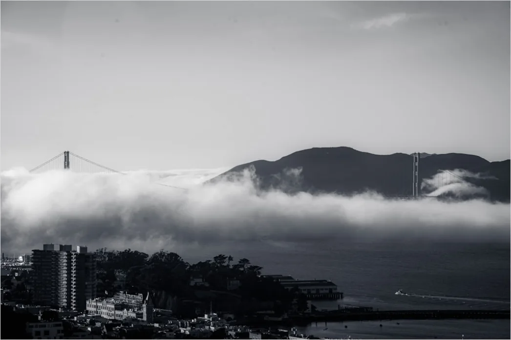 Detail San Francisco Golden Gate Bridge Fog Number 16