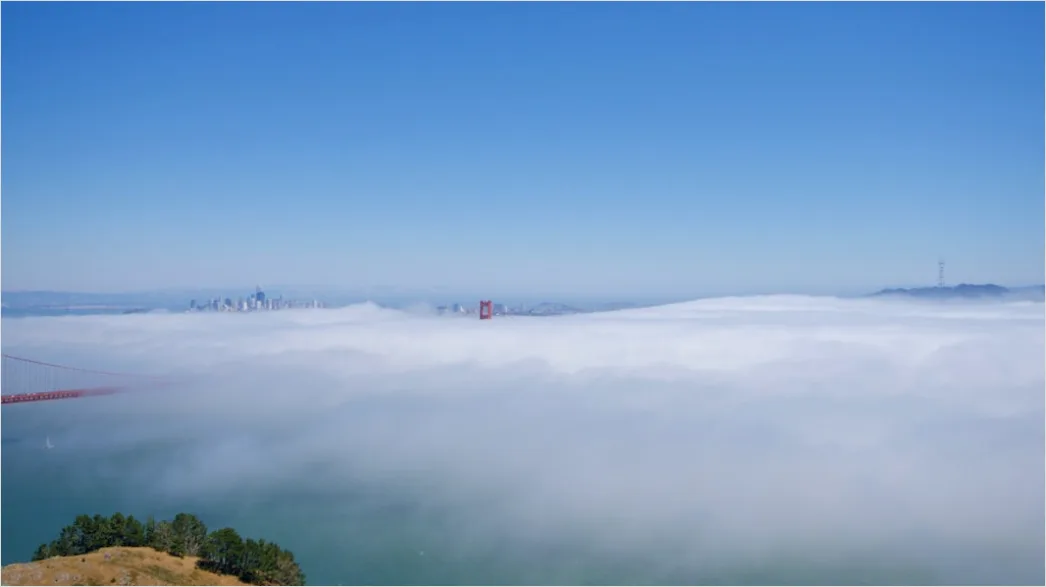 Detail San Francisco Golden Gate Bridge Fog Number 3