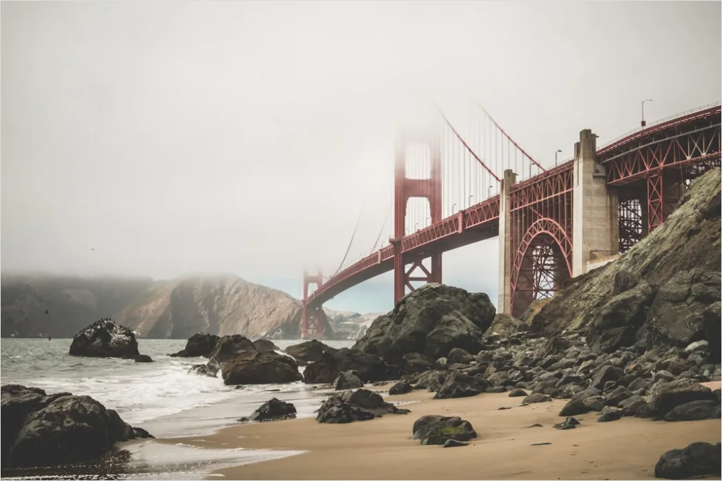 Detail San Francisco Golden Gate Bridge Fog Number 5