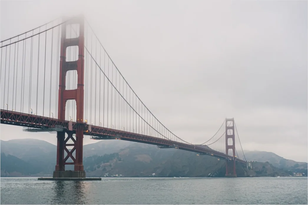 Detail San Francisco Golden Gate Bridge Fog Number 10