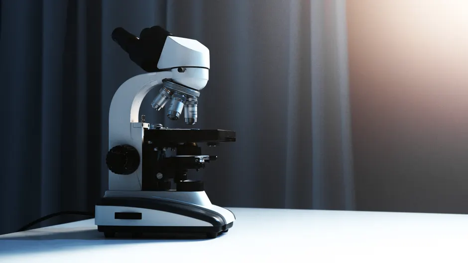 Detail Science Lab Microscope Close Up Objective Lens Number 11