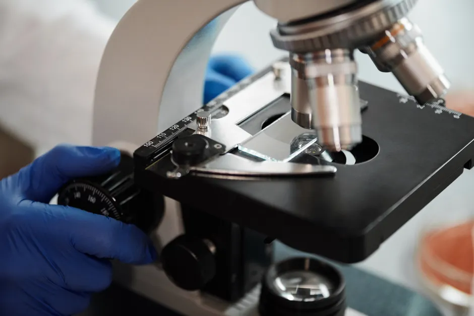 Detail Science Lab Microscope Close Up Objective Lens Number 13
